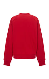 Retro Knit Zip Thru Jacket Tango Red