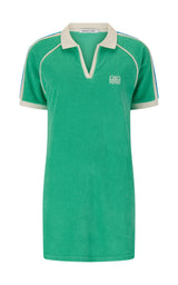 Riviera Terry Dress Tropical Green