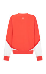 Splice Sweatshirt Coral