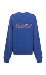 A James Sweatshirt Cobalt Blue