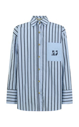 AJ Crest Palermo Shirt Sea Blue