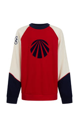 Races Waffle Sweatshirt Poppy Red