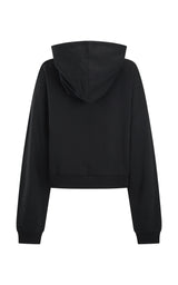 Zip Hoodie Washed Black