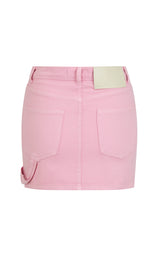 Summa Denim Skirt Peony