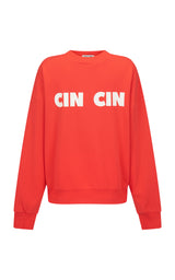Cin Cin Sweatshirt Coral
