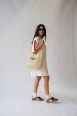 Racquet T-Shirt Dress Warm White