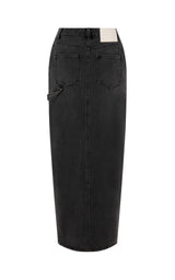 Good Days Denim Skirt Vintage Grey