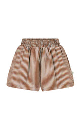 AJ Stripe Short Chocolate