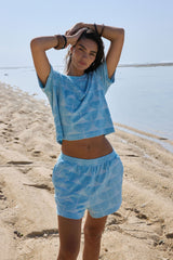 Sunnyside Terry Tee Sky Blue
