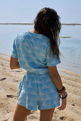 Sunnyside Terry Tee Sky Blue