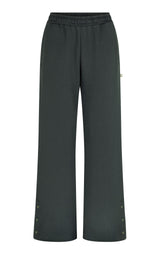 Snap Hem Trackpant Washed Black