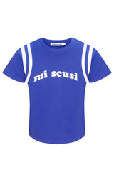 Mi Scusi Baby Tee Ultramarine
