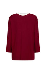 James Long Sleeve Top Red Wine