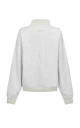 AJ Crest Turtleneck Sweatshirt Cloud