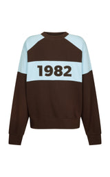 1982 Contrast Knit Sweater Espresso