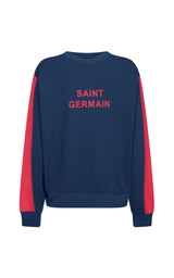 Saint Germain Knit Sweatshirt Caviar Blue