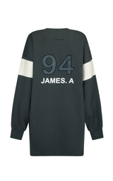 94 V-Neck Sweater Dress Noir