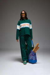 GT Rugby Long Sleeve Polo Shirt Forest