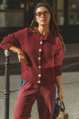 Sherpa Cardigan Chocolate Truffle