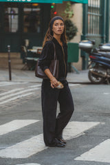 AJ Velour Trackpant Noir