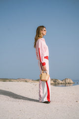 Waffle Splice Sweatshirt Ballet Pink