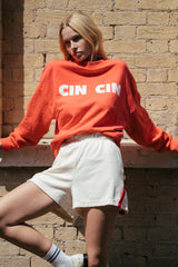 Cin Cin Sweatshirt Coral