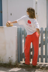 Palmera Oversized Sun Tee Warm White