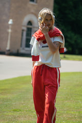 Splice Sweatshirt Coral