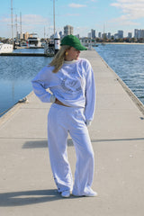 AJ Crest Turtleneck Sweatshirt Cloud