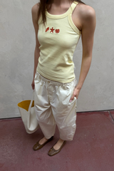 AJ Shell Tank Pastel Yellow