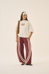 Barrel Trackpant Burgundy - Pre Order