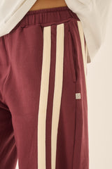 Barrel Trackpant Burgundy - Pre Order