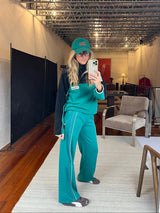 Velo Fleece Jumper Ocean Green