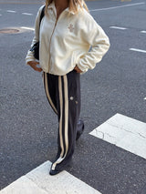 AJ Logo Stripe Trackpant Washed Black