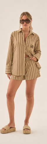 AJJA Stripe Short Sand