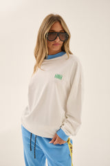 Bananas Oversized Long Sleeve Tee Snow