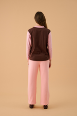 James Splice Long Sleeve Tee Rose Quartz