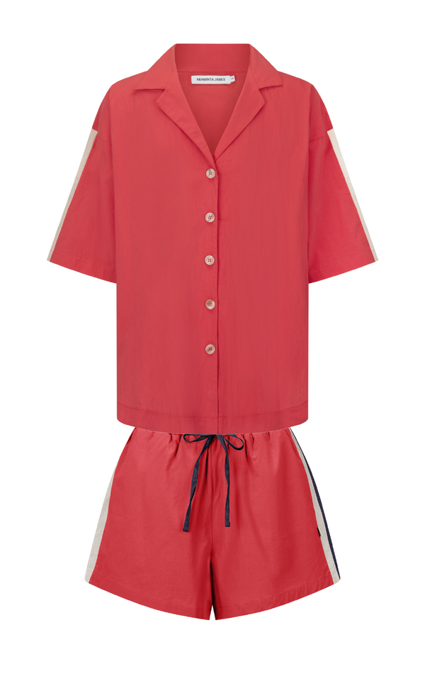 San Sebastian Shirt Set Dusty Red