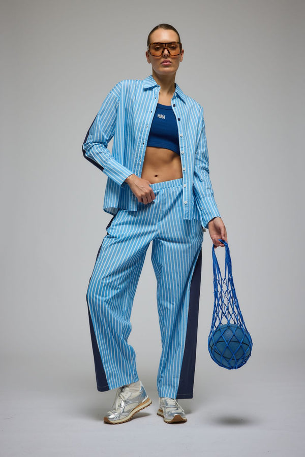 Libby Stripe Shirt Sky Blue Stripe