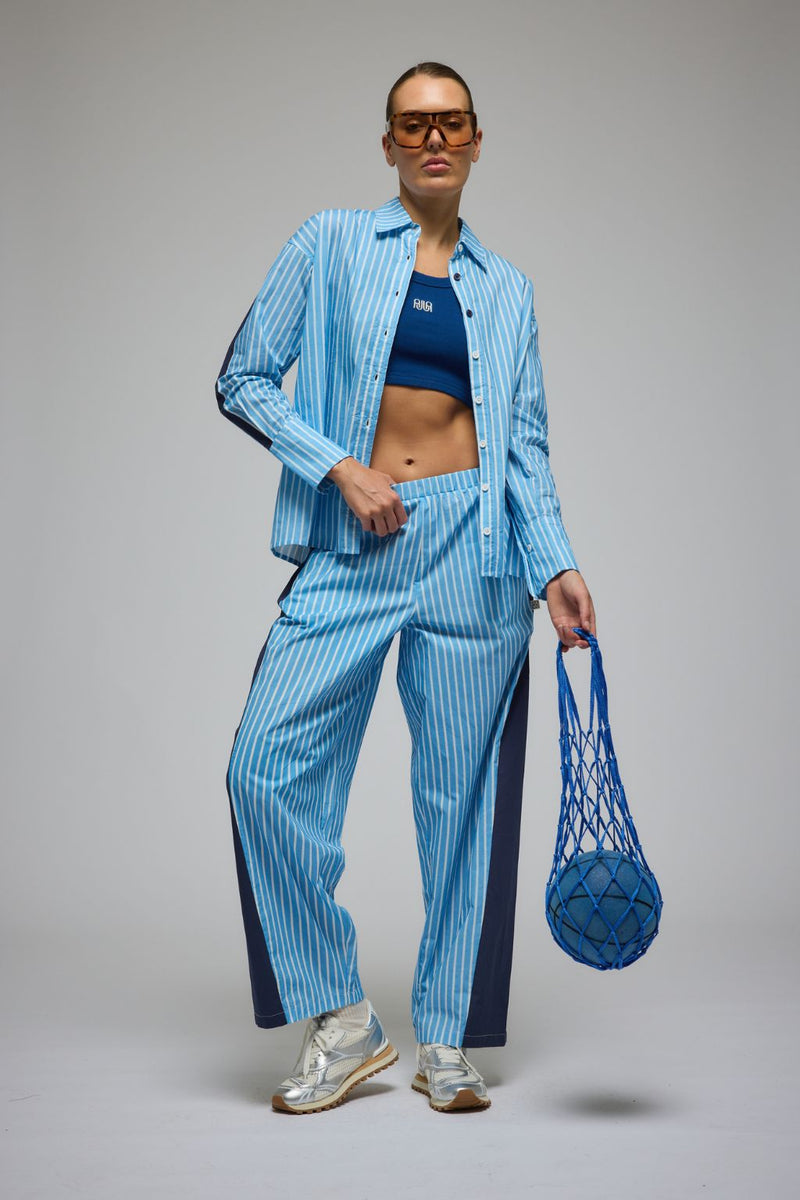 Libby Stripe Shirt Sky Blue Stripe