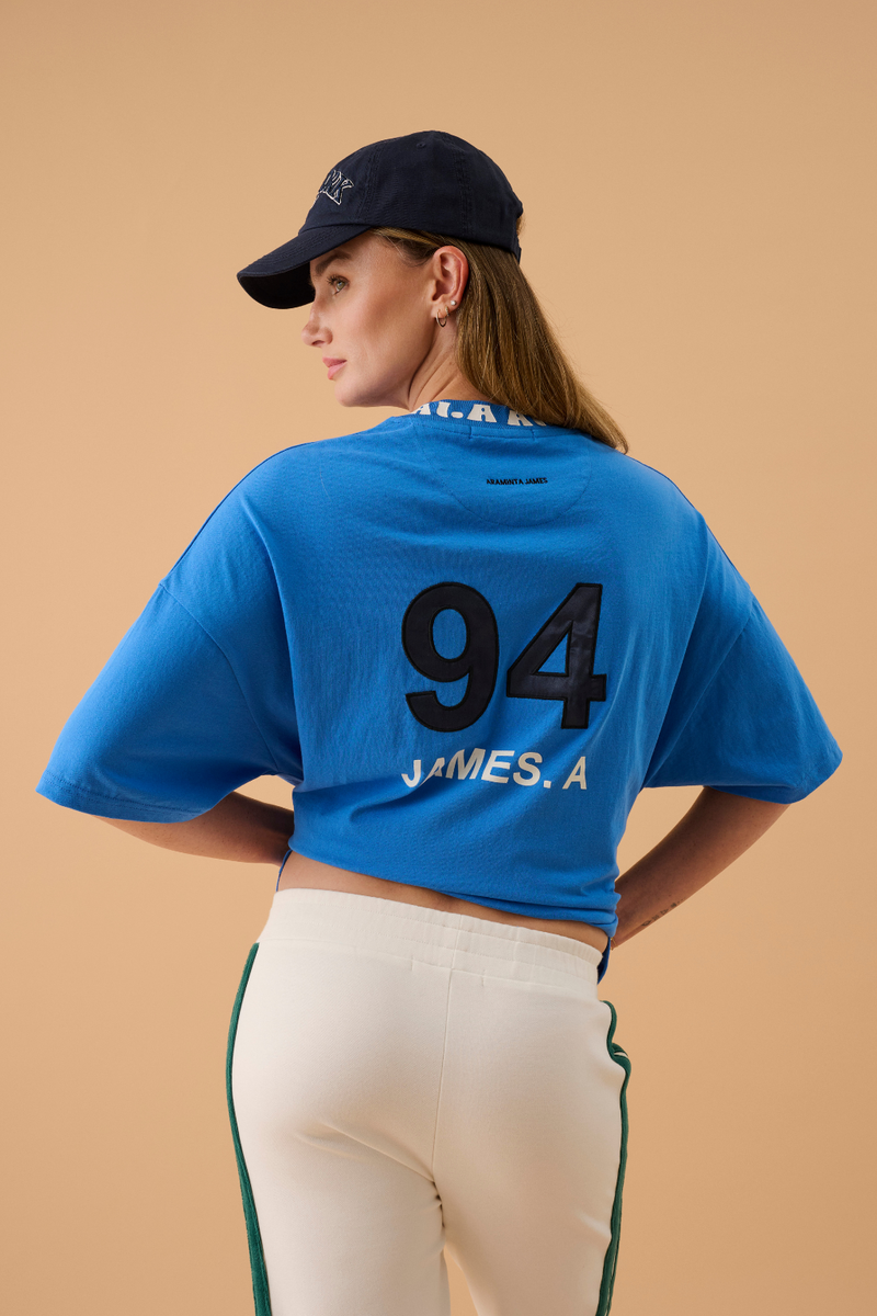 A James Oversized Tee French Blue