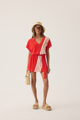 Tropiques Terry Dress Apple Red