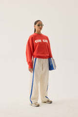 Cin Cin Sweatshirt Coral