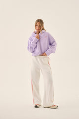 A James Zip Hoodie Lavender