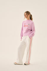 Palermo Oversized Long Sleeve Tee Pink Lavender