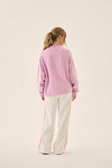 Palermo Oversized Long Sleeve Tee Pink Lavender
