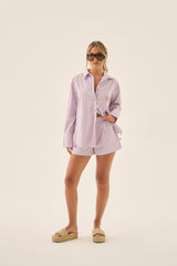 AJJA Stripe Shirt Lavender