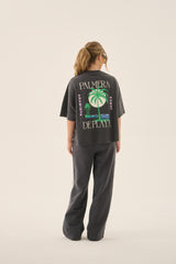 Palmera Oversized Tee Washed Black