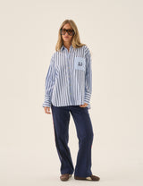 AJ Crest Palermo Shirt Sea Blue