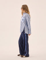 AJ Crest Palermo Shirt Sea Blue